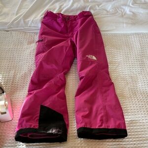 The North Face Kids Fuchsia Snow Pants 7/8